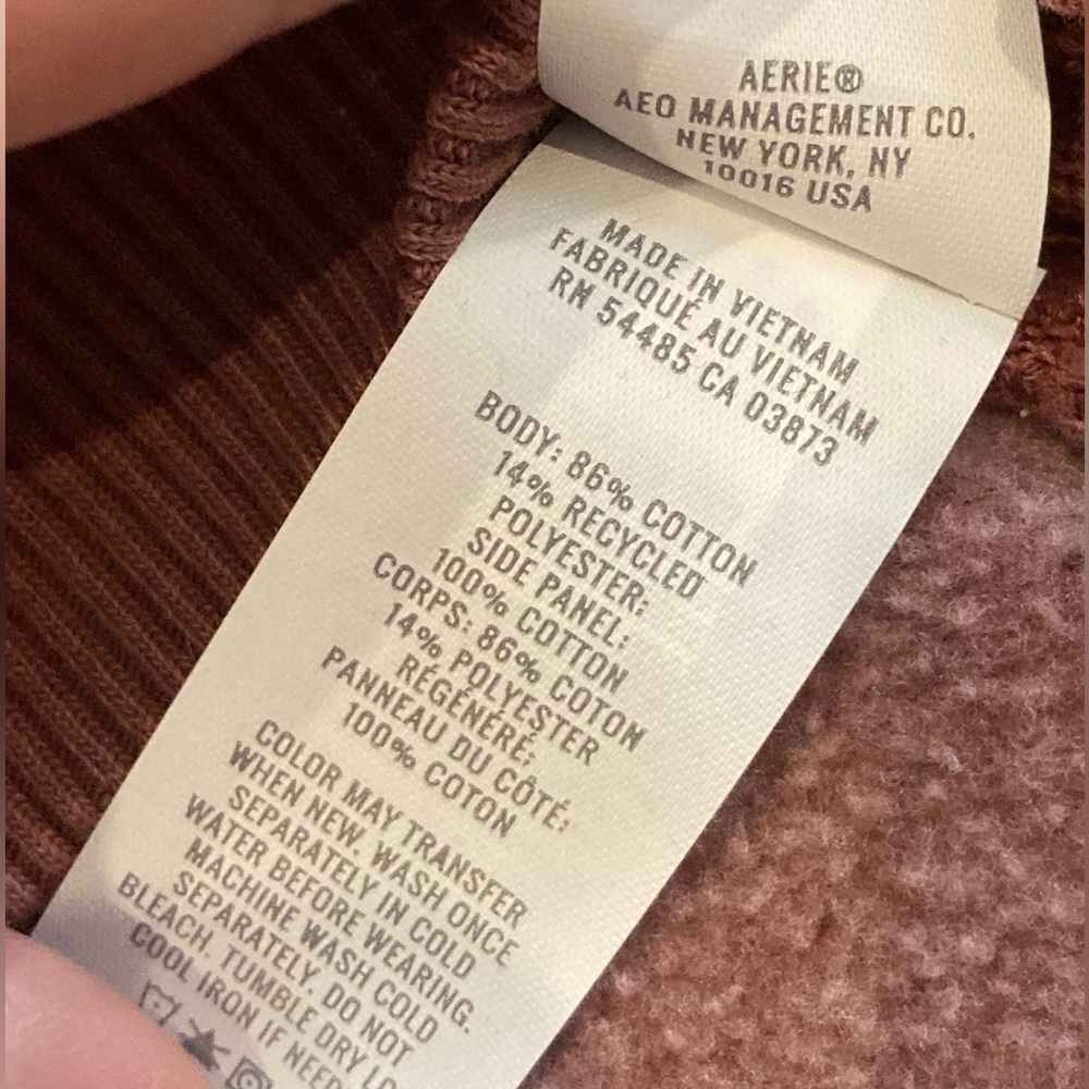 Aerie Warm Terracotta Crewneck Sweatshirt - Picture 7 of 7